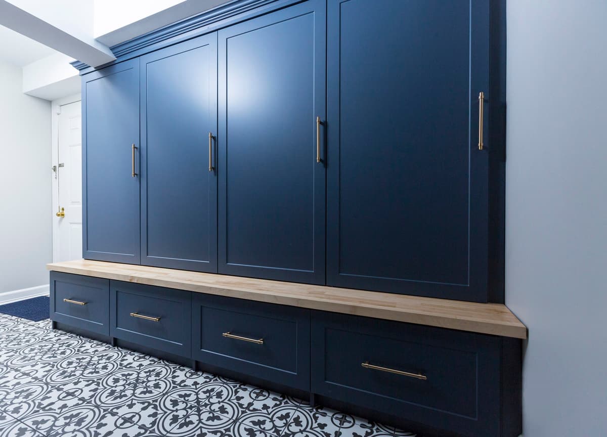 Custom built-in storage and organization system