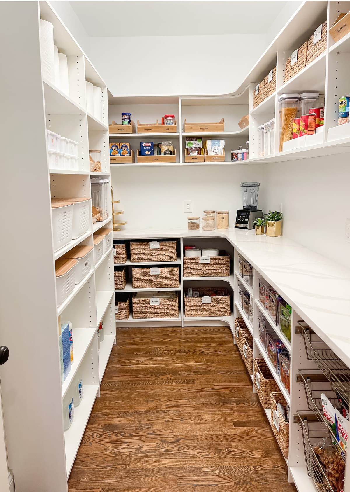 Garage organization with wall-mounted slatwall panels